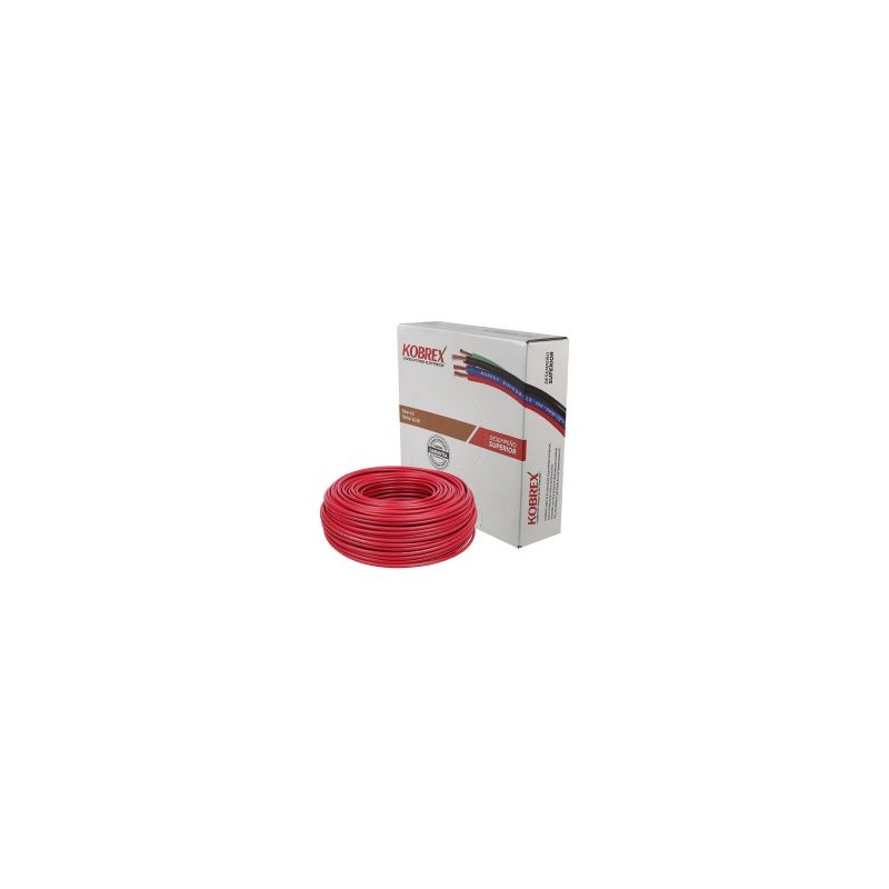 Caja 100 m de Cable Rojo THW Calibre 16 AWG 100% Cobre Kobrex