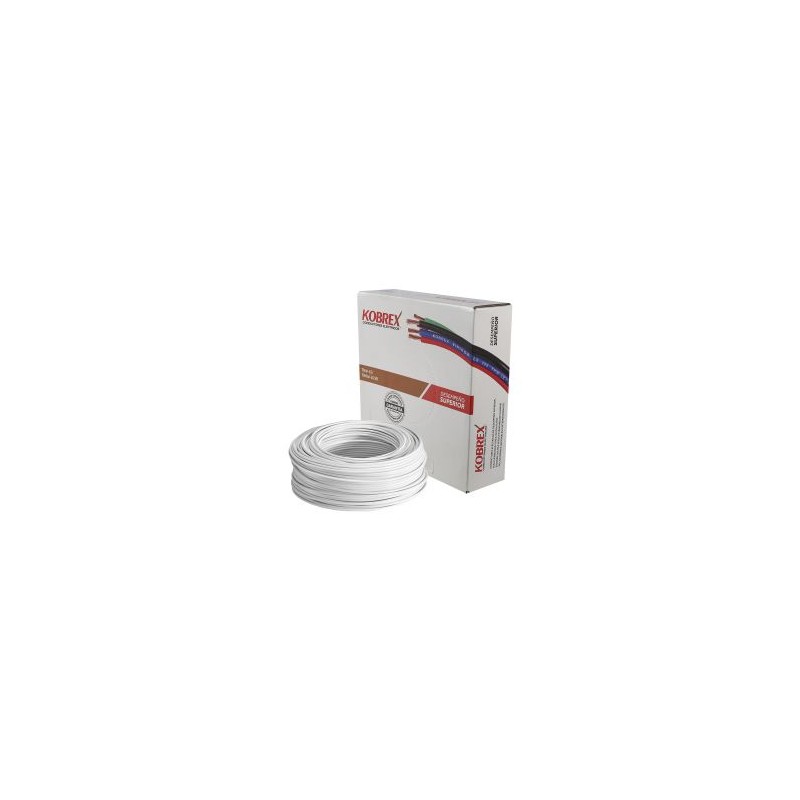 Caja 100 m de Cable Blanco THW Calibre 16 AWG 100% Cobre Kobrex