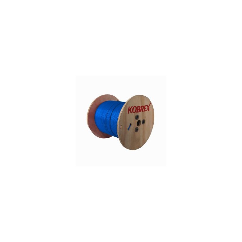 Carrete de 1,000 M., cable azul THW, calibre 12, 100% cobre. CTHW-12CAZ Kobrex