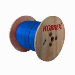 Carrete de 1,000 M., cable azul THW, calibre 12, 100% cobre. CTHW-12CAZ Kobrex