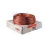 Caja 100 M. de cable desnudo, 99.9% cobre, calibre 12. Kobrex