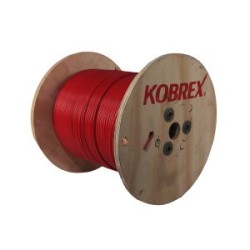 Carrete 1,000 M., cable rojo THW, calibre 10, 99.9% cobre. Kobrex