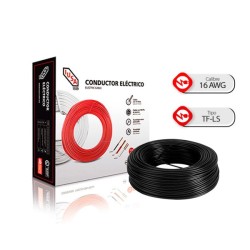 Caja 100 m de Cable Negro THW Calibre 16 AWG 100% Cobre IUSA