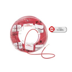 Bolsa de 20m de Cable THW, Calibre 14 AWG, 100% Cobre, Rojo, CTHW-14R-B20 IUSA