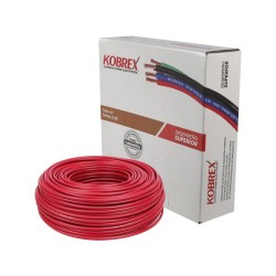 Caja 100 m de Cable Rojo THW Calibre 14 AWG 100% Cobre Kobrex