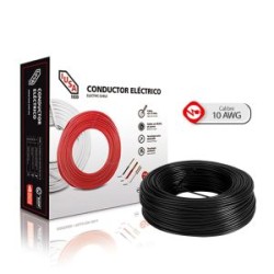 Caja 100 Mts Cable Iusa Negro Thw Cal 10 Awg 100%cobre