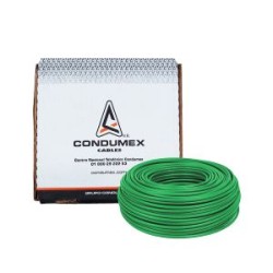 Caja 100 Mts Cable Verde Thw Cal 12 Awg Condumex Vinanel